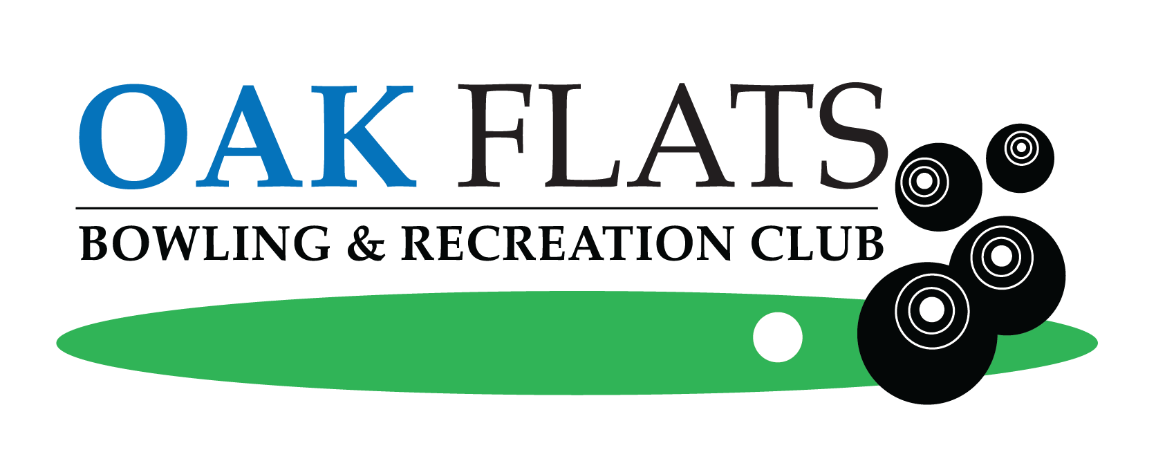 oak flats bowling club logo
