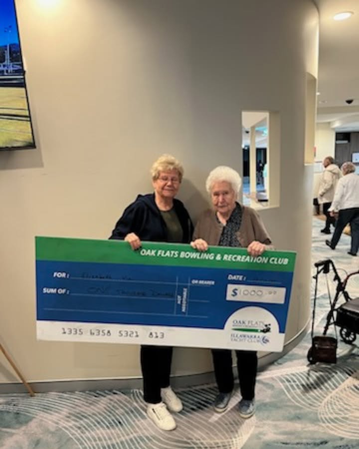 Featured image for “Weekly Membership Draw Winner: $1,000 Cash Prize at Oak Flats Bowling Club”