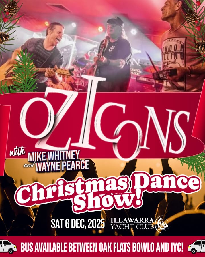 Featured image for “Rock into Christmas with Oz Icons Mike Whitney & Wayne Pearce at Illawarra Yacht Club”
