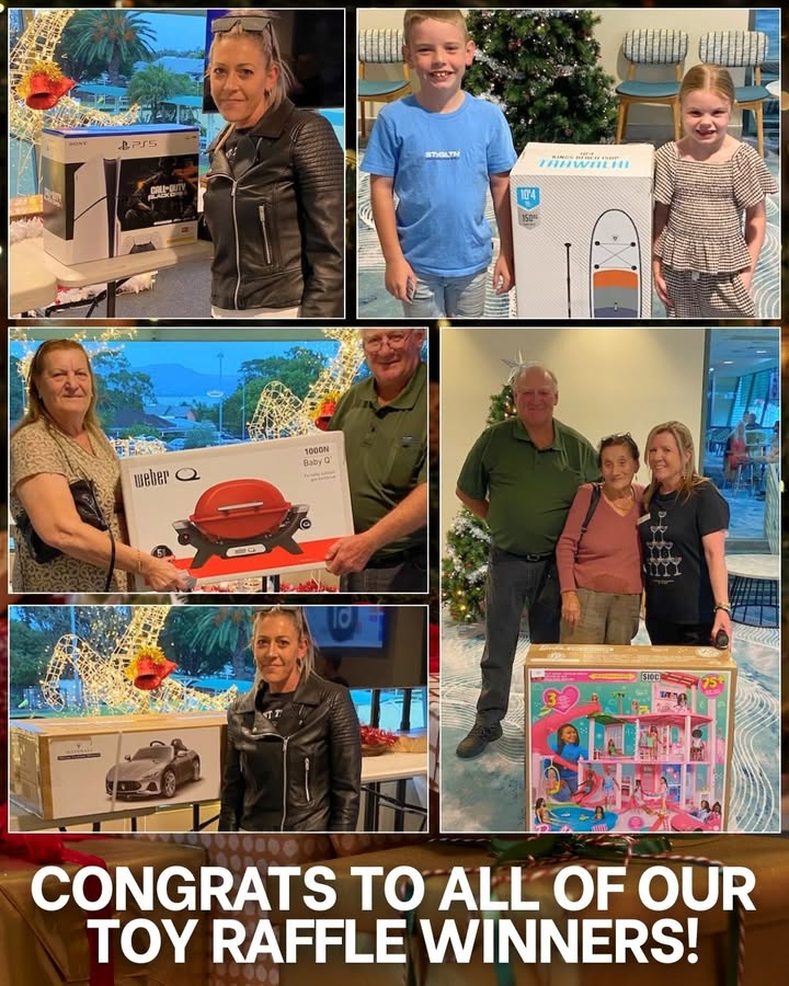 Featured image for “Christmas Toy & Electronics Raffle Winners Announced at Oak Flats Bowling Club”