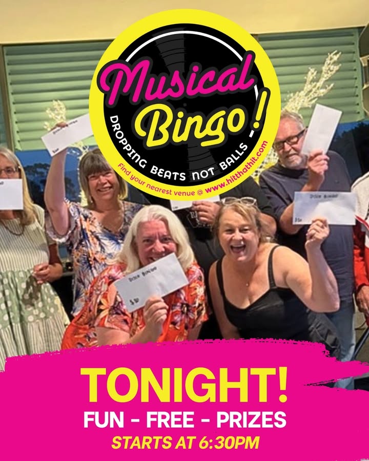 Featured image for “Deano’s Musical Bingo Night: Wednesday Party at Oak Flats Bowling Club”